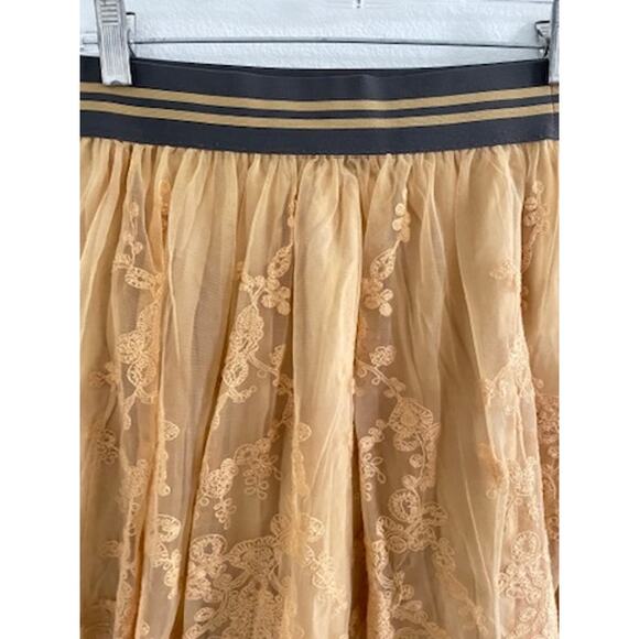 Ariat Golden Yellow Mustard Lace Skirt - Picture 9 of 10